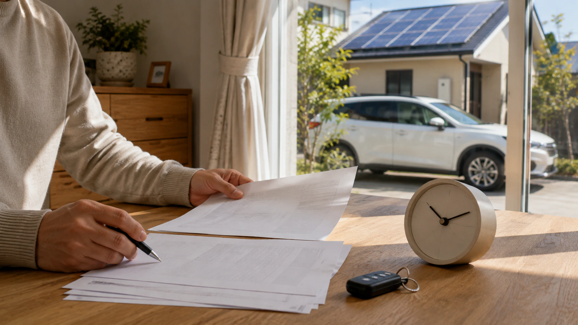 太陽光発電とEV充電時間を考えながら電力プランを確認する